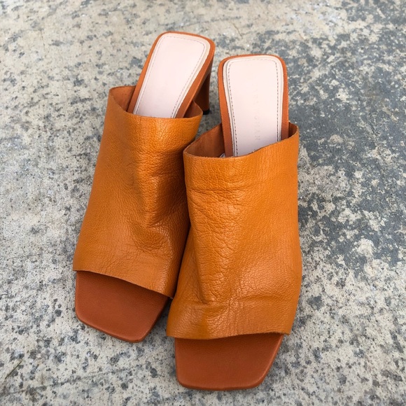 soft leather mules